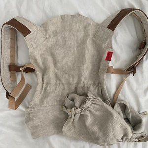 Sakura Bloom Scout carrier - Flax with Cognac Leather